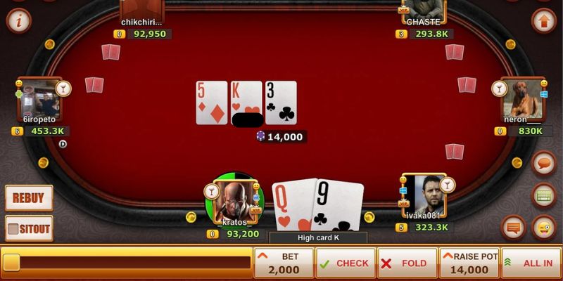 Hướng dẫn chơi Poker vòng 2 Flop